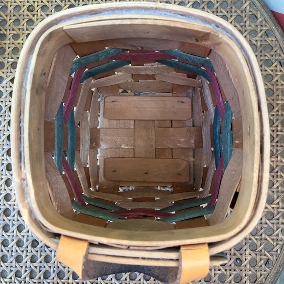 Cottagecore Heart/Floral Hanging Wall Basket Vintage - Picture 7 of 7